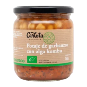 potaje de garbanzo con alga kombu