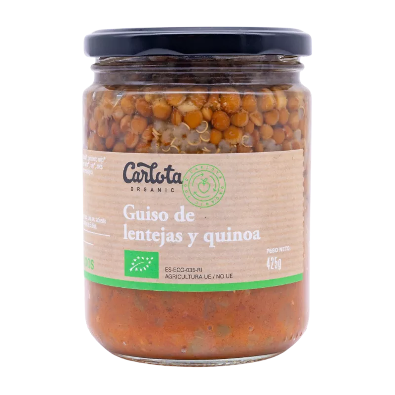 GUISO CON LENTEJAS Y QUINOA CARLOTA ORGANIC