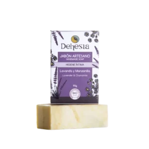 jabón artesanal de lavanda y manzanilla