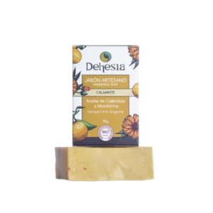 JABÓN ARTESANAL CALMANTE DE CALENDULA Y MANDARINA