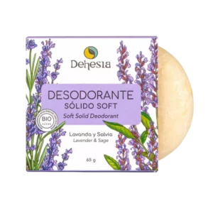 desodorante solido bio de lavanda y salvia dehesia