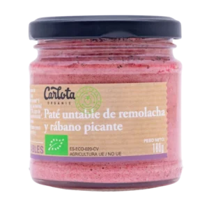 UNTABLE VEGETAL DE REMOLACHA Y RÁBANO PICANTE CARLOTA ORGANIC